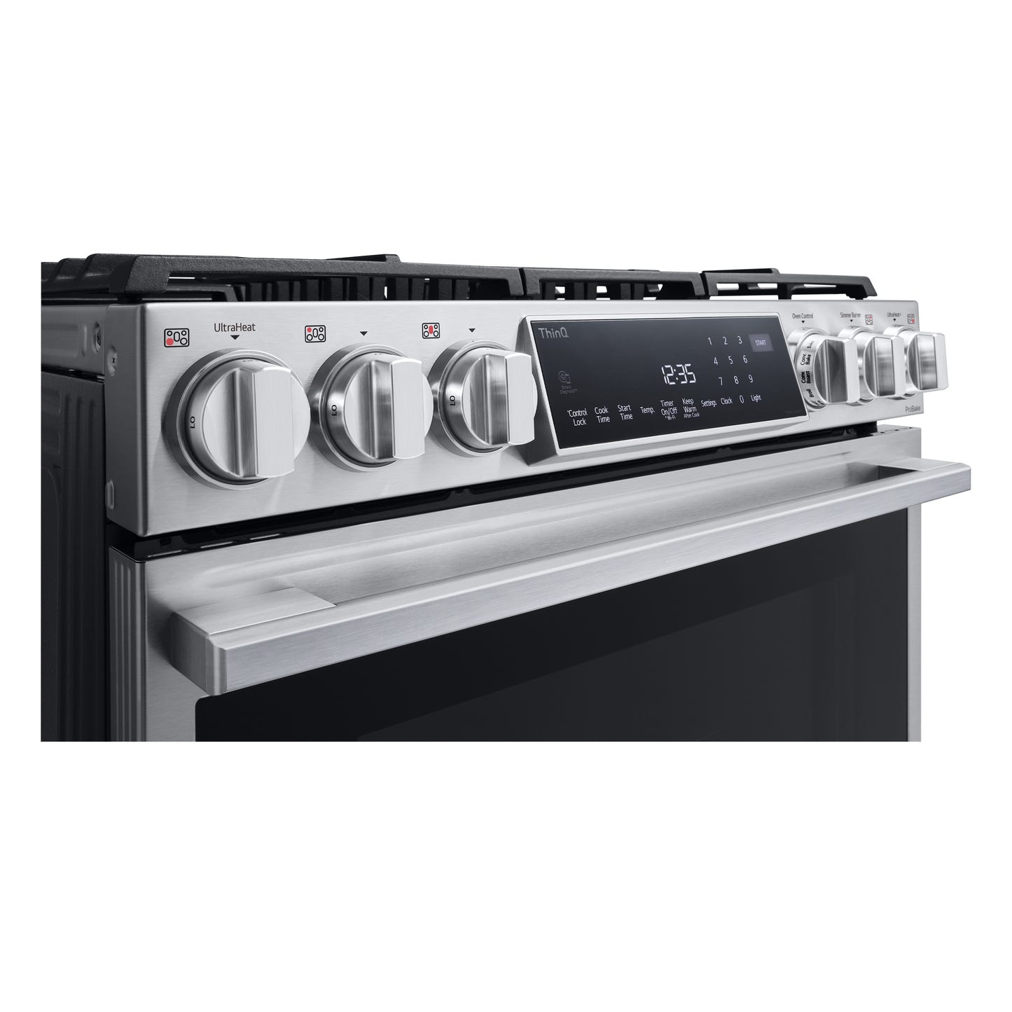 LG STUDIO 6.3 cu. ft. InstaView® Gas Slide-in Ranges with ProBake Convection® and Air Fry LSGS6338F
