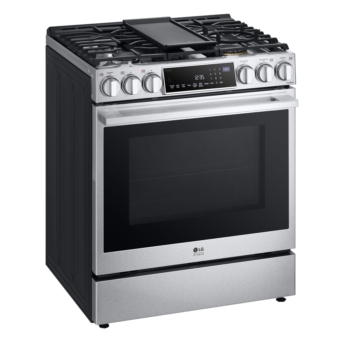 LG STUDIO 6.3 cu. ft. InstaView® Gas Slide-in Ranges with ProBake Convection® and Air Fry LSGS6338F