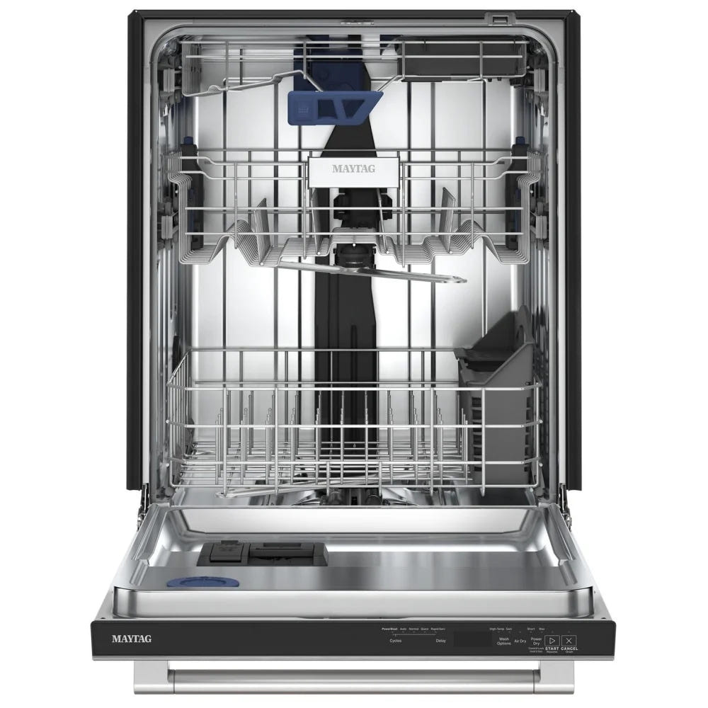Maytag MDTS7024SZ Dishwasher, 24 inch Exterior Width, 47 dB Decibel Level, Fully Integrated, Stainless Steel (Interior), 5 Wash Cycles, 15 Capacity (Place Settings), FingerPrint Resistant Stainless Steel colour