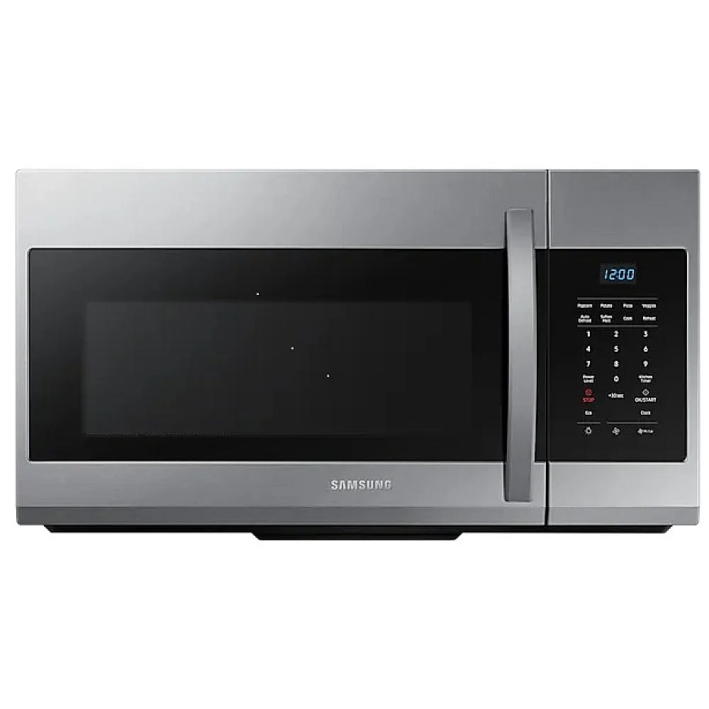 Samsung ME17R7011ES - ME17R7011ES/AC Over the Range Microwave, 30 inch Exterior Width, 1.7 cu. ft. Capacity, 300 CFM, 1,000 W Watts, Halogen , Stainless Steel colour