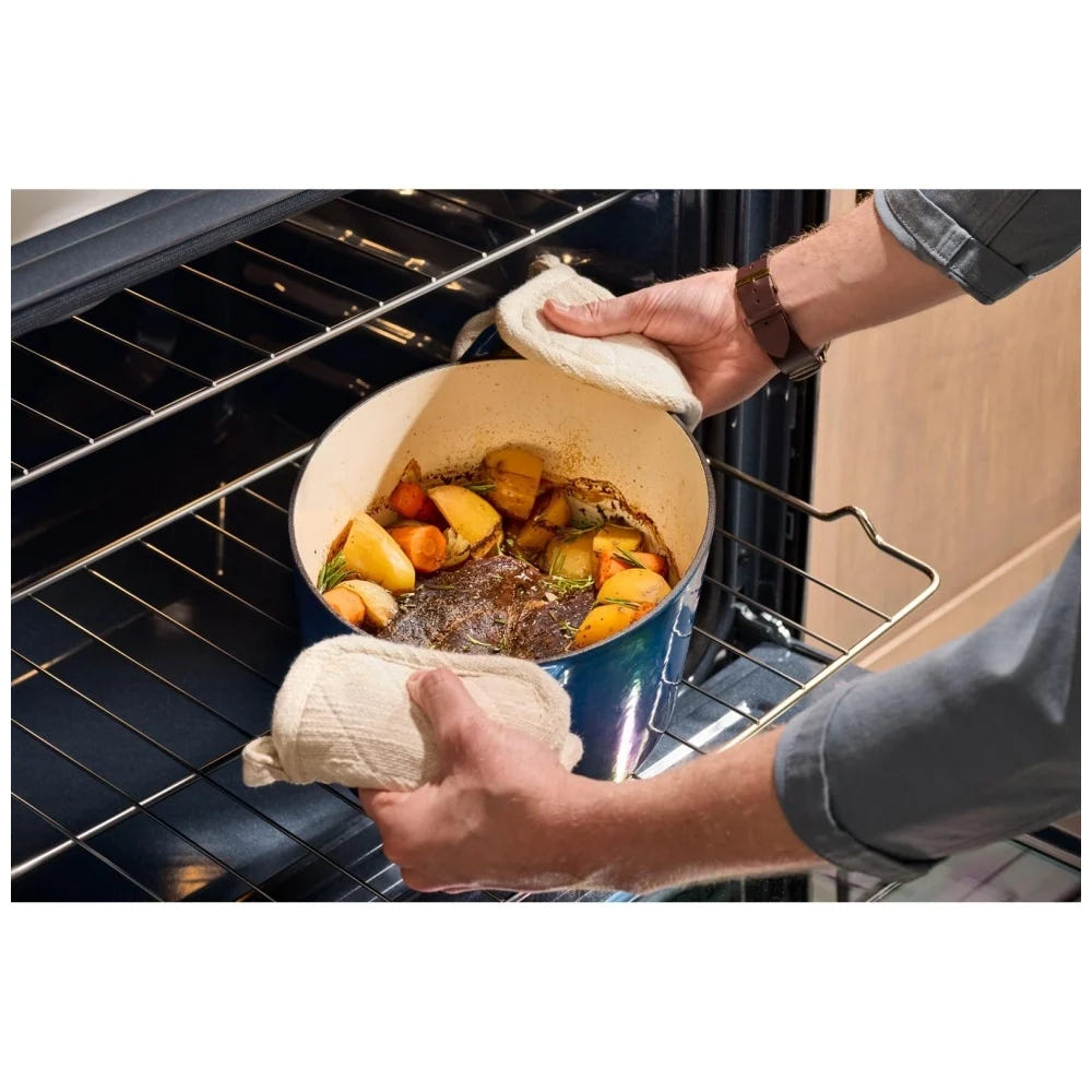 Maytag MSGS7030SZ Gas Range, 5 cu. ft. Capacity, 30 inch Exterior Width, Convection, 5 Burners, Storage Drawer, Air Fry, 18,000 BTU Highest Burner, FingerPrint Resistant Stainless Steel colour