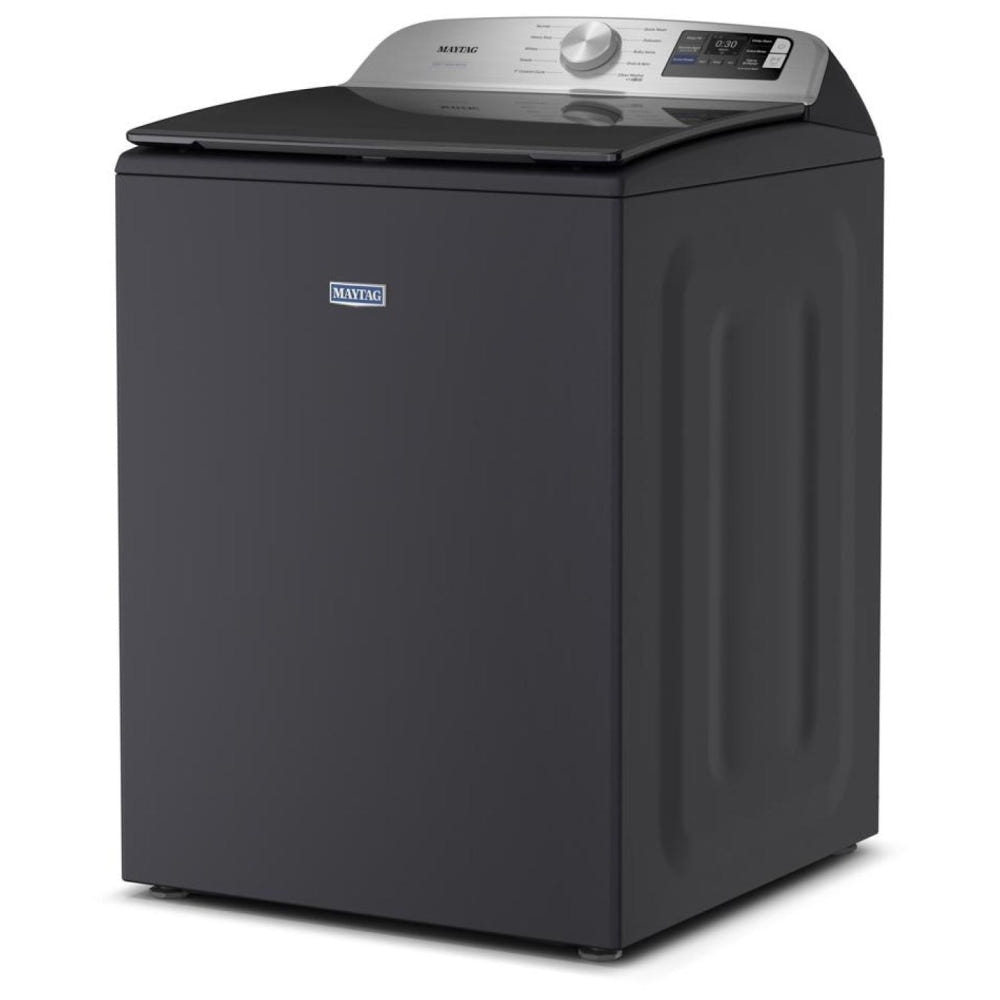 Maytag MTW6205RF 顶开式洗衣机,6 立方英尺容量,10 种洗涤程序,5 种温度设置,750 RPM 洗衣机转速,搅拌器,支持 Wifi,午夜钢色