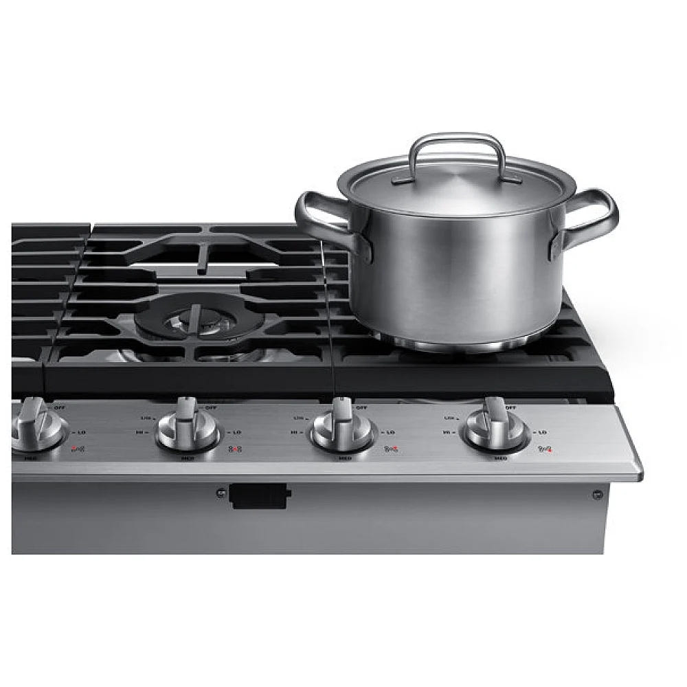 Samsung NA30N6555TS Gas Cooktop, 30 inch Exterior Width, 5 Burners, 19,000 BTU Highest Burner