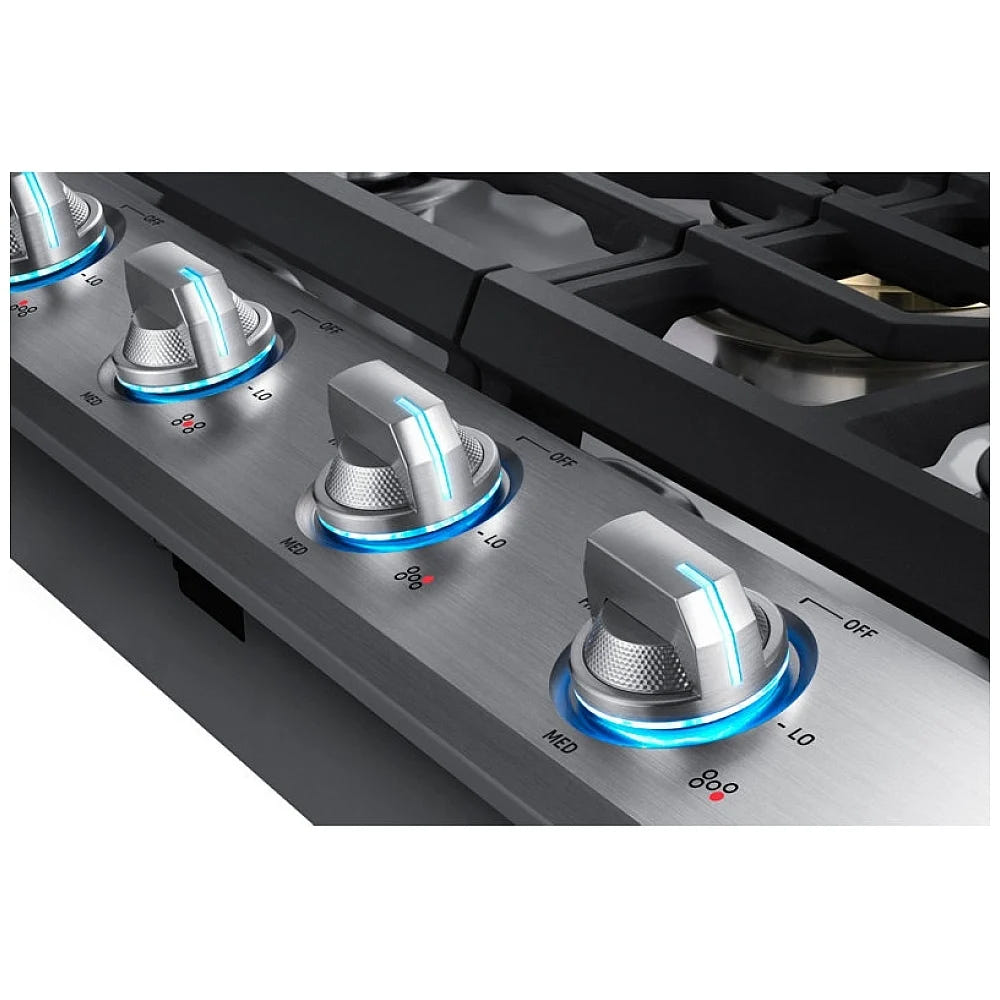 Samsung NA30N7755TS - NA30N7755TS/AA Gas Cooktop, 30 inch Exterior Width, 5 Burners, 22,000 BTU Highest Burner, Stainless Steel colour