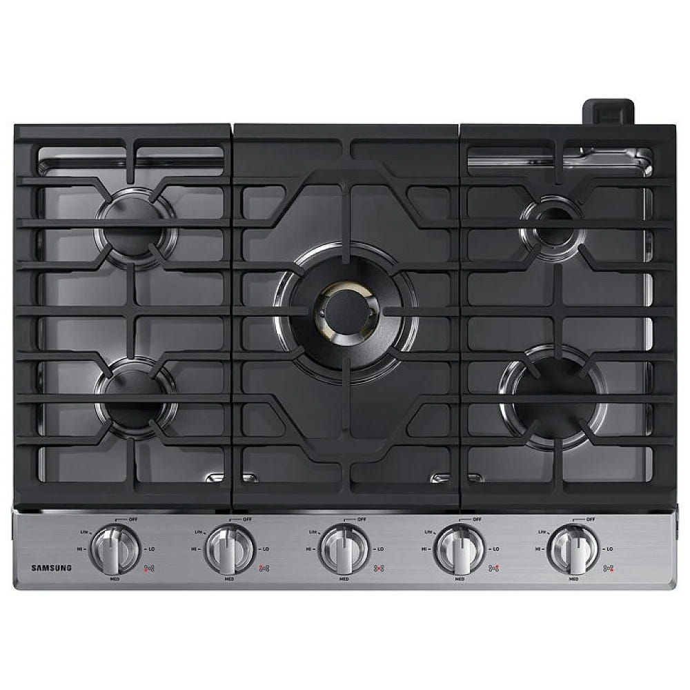 Samsung NA30N7755TS - NA30N7755TS/AA Gas Cooktop, 30 inch Exterior Width, 5 Burners, 22,000 BTU Highest Burner, Stainless Steel colour