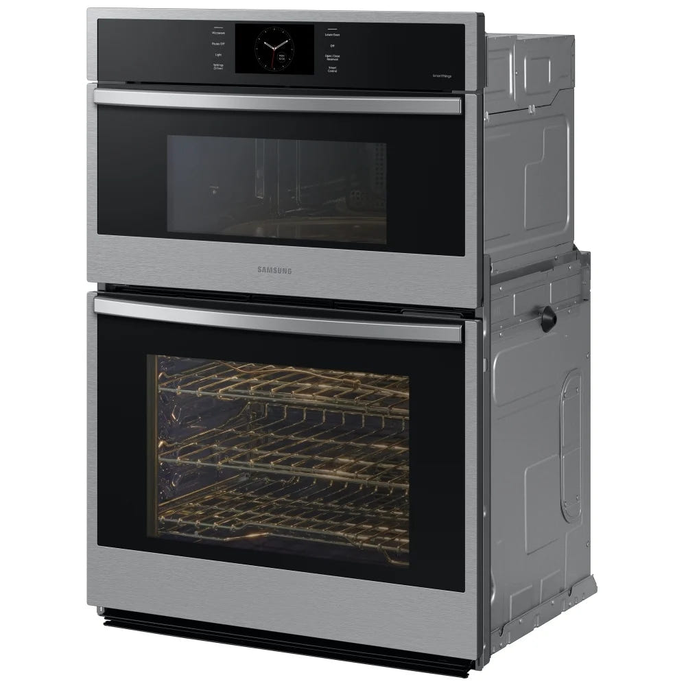 Samsung NQ70CG600DSRAA Microwave Wall Oven Combo, 30 inch Exterior Width, Convection, Self Clean, 7 cu. ft. Capacity, Temperature Probe, Wifi Enabled, Air Fry, Stainless Steel colour Air Fry, Air Sous Vide