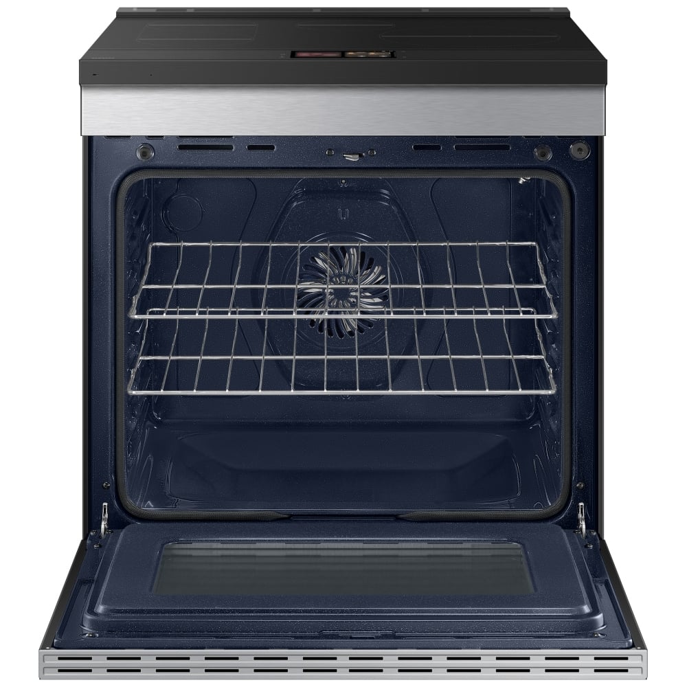 Samsung Bespoke NSI6DG9900SRAC Induction Range, 6.3 cu. ft. Capacity, 30 inch Exterior Width, True Convection, 4 Burners, Storage Drawer, & , Self Clean, 3,600 Watts Highest Burner Element, Stainless Steel colour