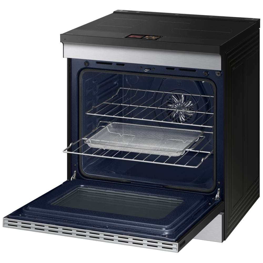 Samsung Bespoke NSI6DG9900SRAC Induction Range, 6.3 cu. ft. Capacity, 30 inch Exterior Width, True Convection, 4 Burners, Storage Drawer, & , Self Clean, 3,600 Watts Highest Burner Element, Stainless Steel colour