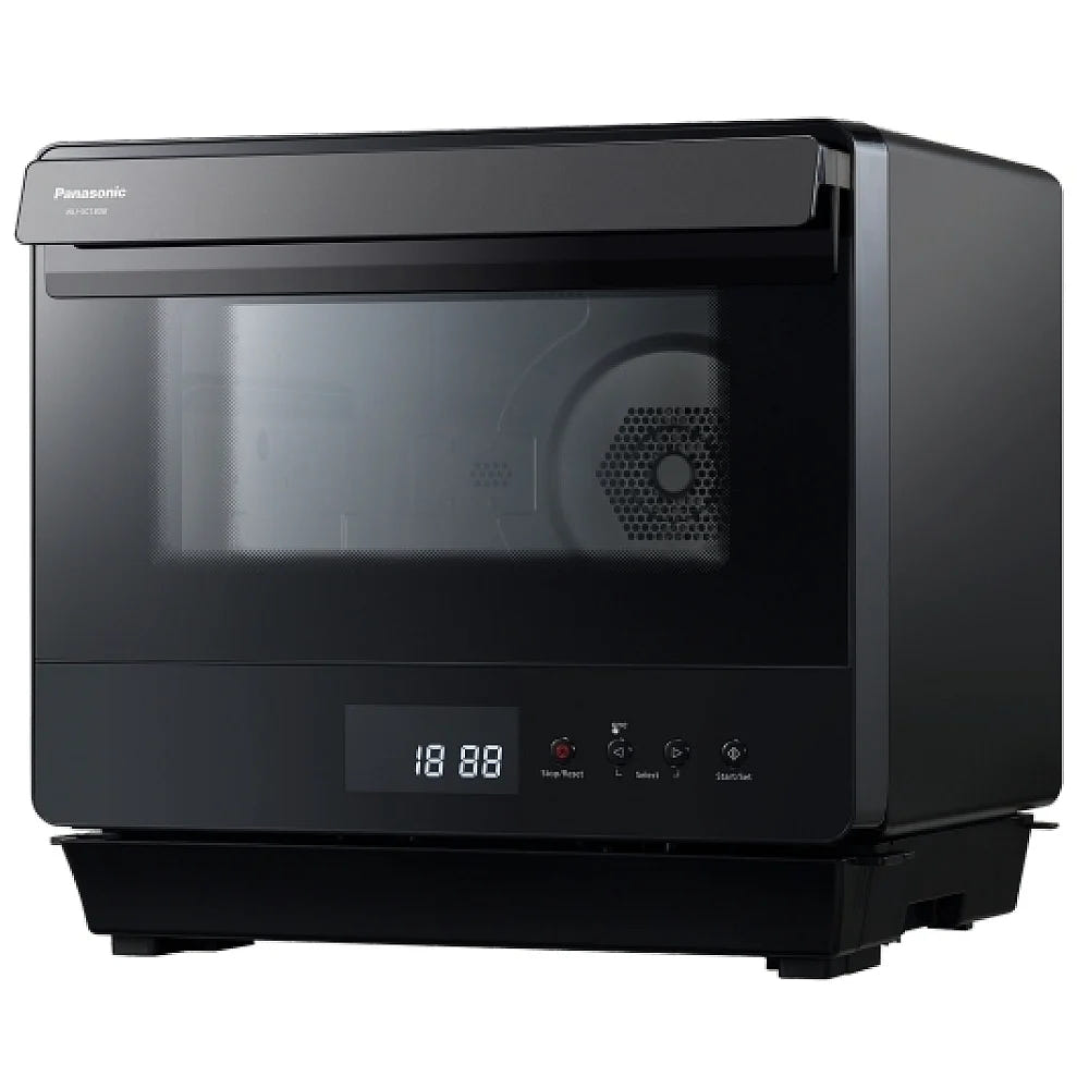 Panasonic NUSC180B Countertop Microwave Steam Oven, 0.7 cu. ft. Capacity, Convection, Stainless Steel Interior, Air Fry, Black colour