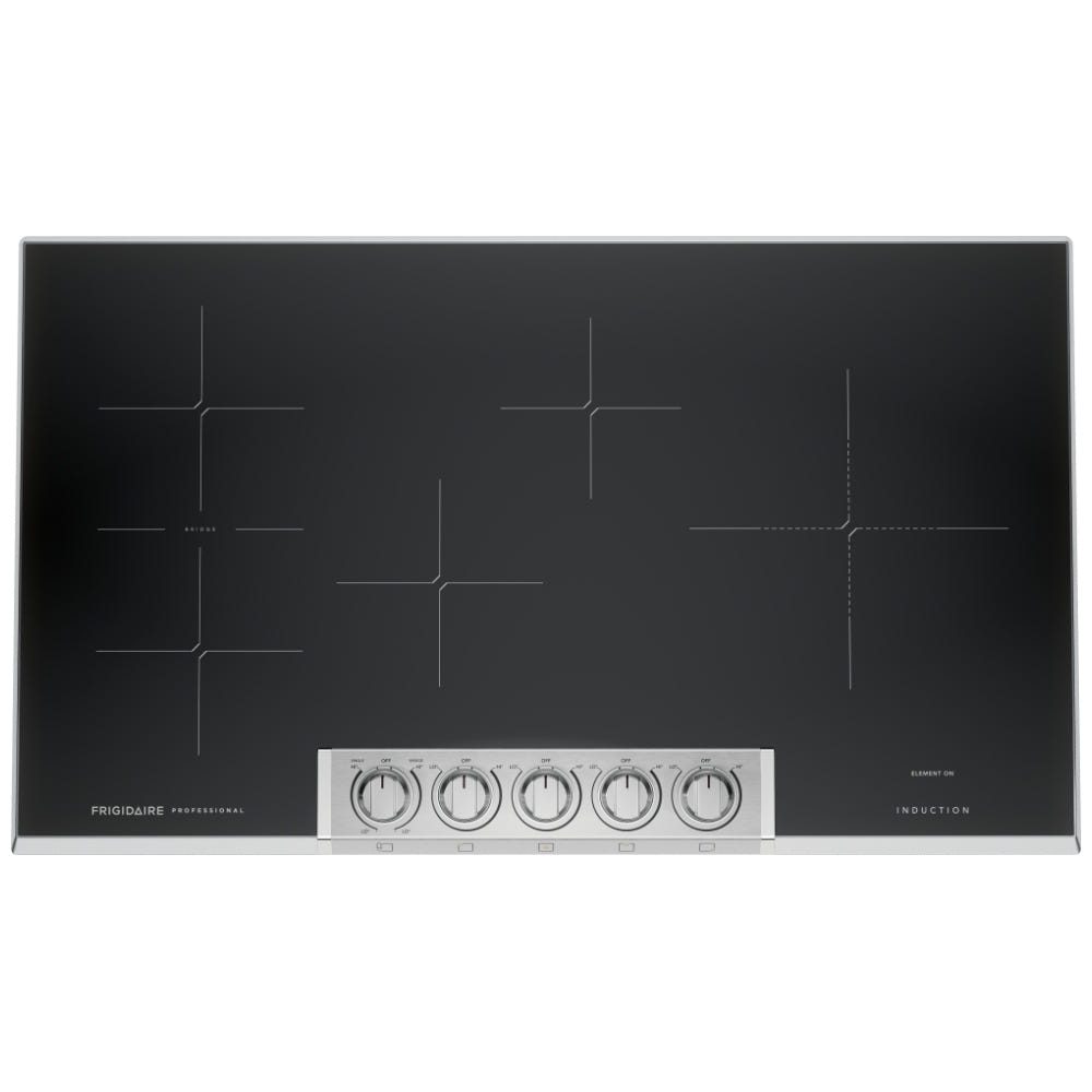 Frigidaire Professional PCCI3680AF Induction Cooktop, 36 inch Exterior Width, 5 Burners, Stainless Steel colour