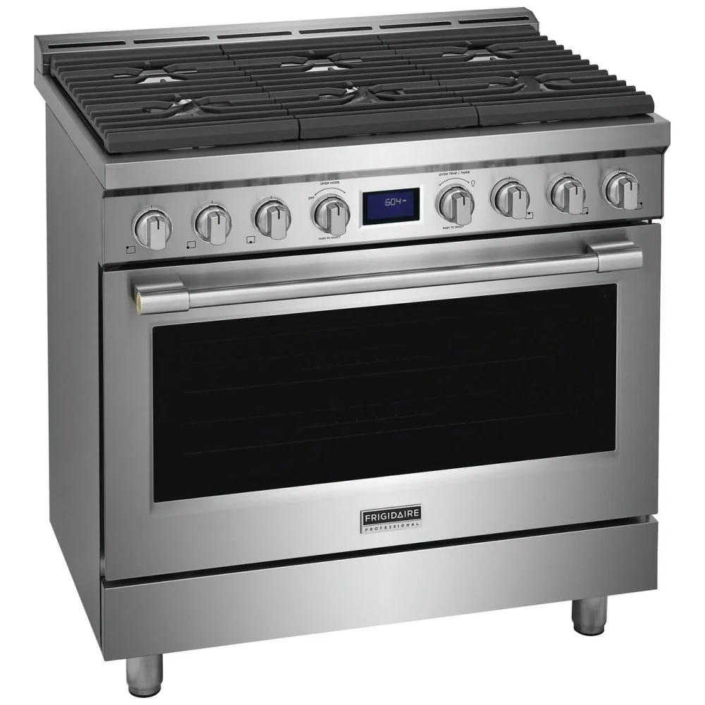 Frigidaire Professional 36'' Front Control Freestanding Gas Range PCFG3670AF