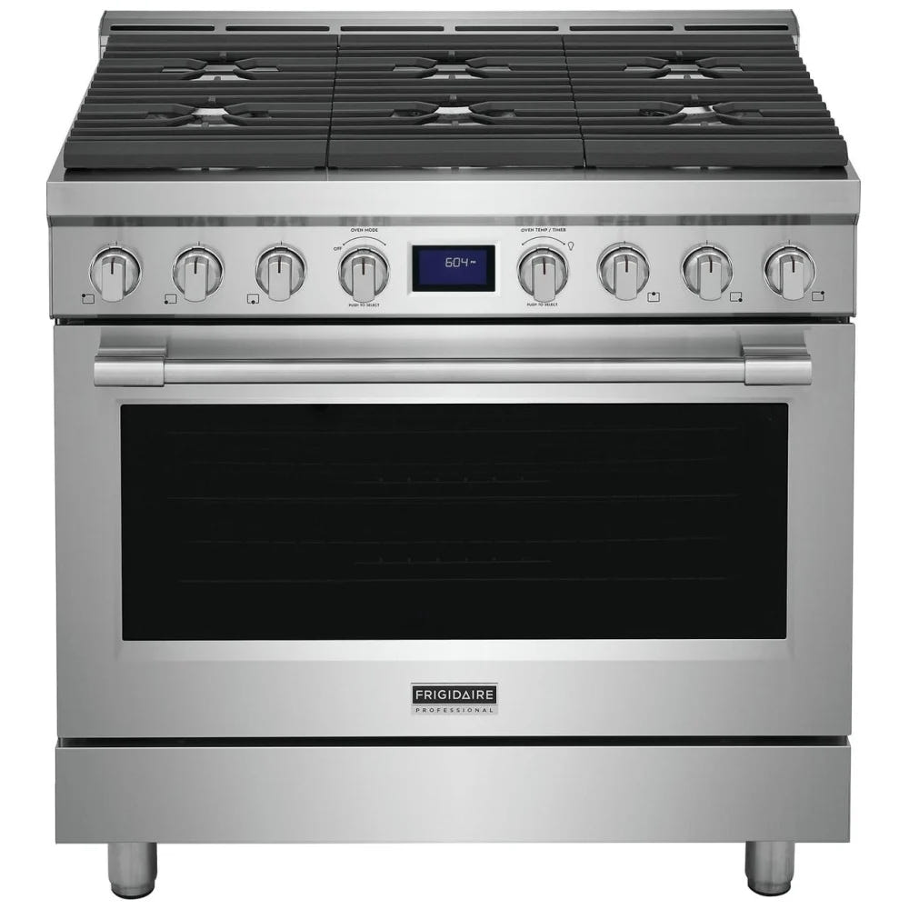 Frigidaire Professional 36'' Front Control Freestanding Gas Range PCFG3670AF