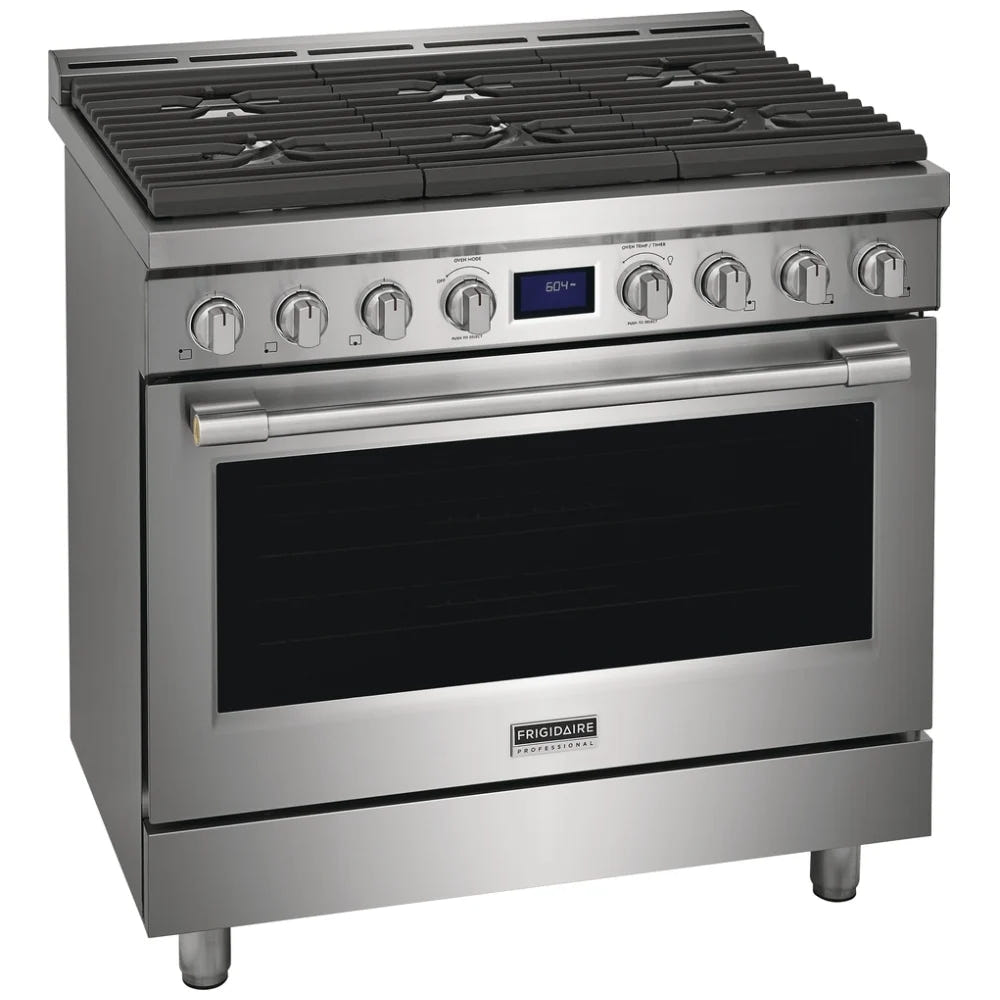 Frigidaire Professional 36'' Front Control Freestanding Gas Range PCFG3670AF