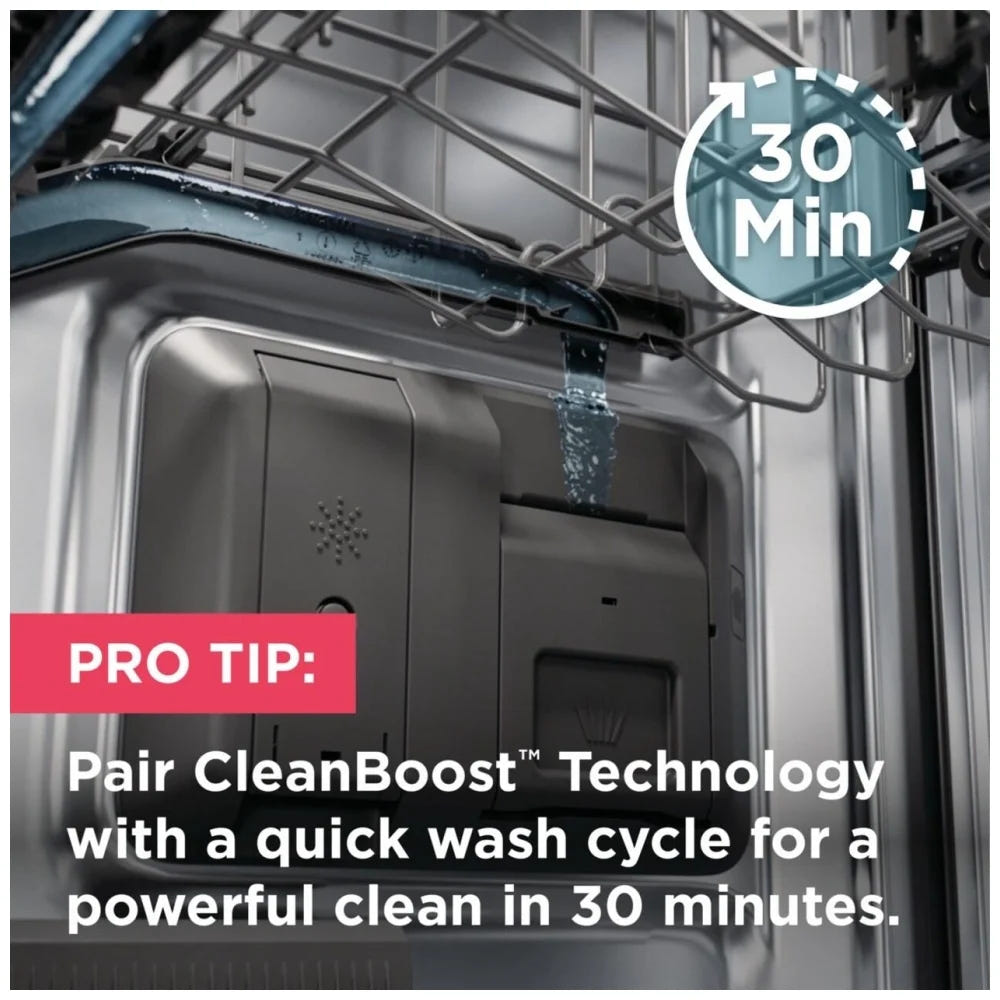 Frigidaire Professional 24 英寸不锈钢内筒式内置洗碗机,配备 CleanBoost™ PDSH4816AF
