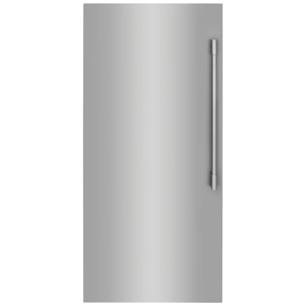 Frigidaire Professional PRDF1922AF 立式冷冻柜,32 7/8 英寸宽,18.6 立方英尺容量,自动,可逆门,内部照明(冷冻室),制冰机,不锈钢颜色