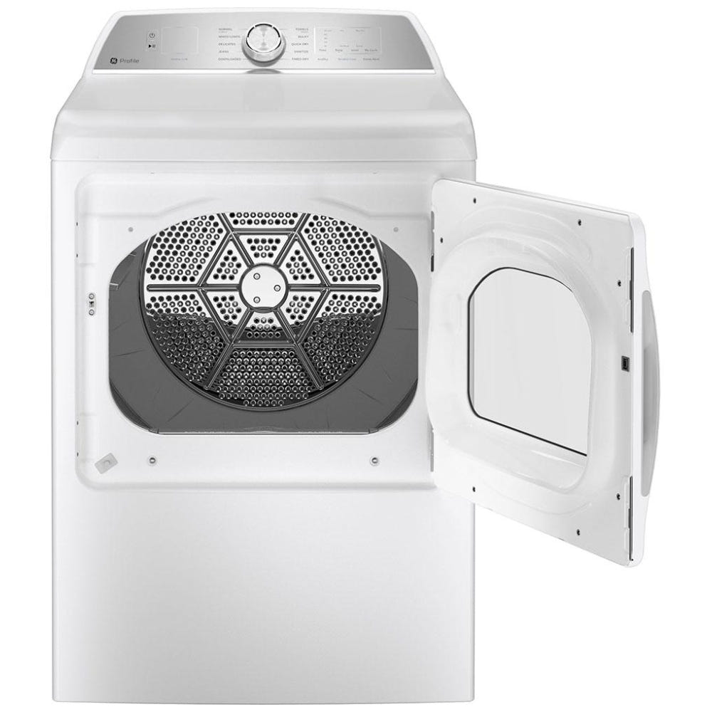 GE Profile PTD60GBSRWS Gas Dryer