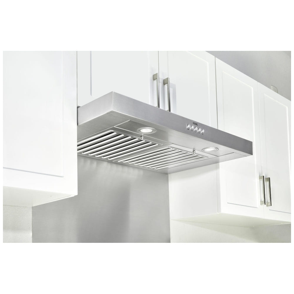 Kobe RAX2136SQB-2 Range Hood, 36 inch Exterior Width, Under-Cabinet, 3, 600 CFM, 1.0, LED, Dishwasher Safe Filters, 3, Stainless Steel colour