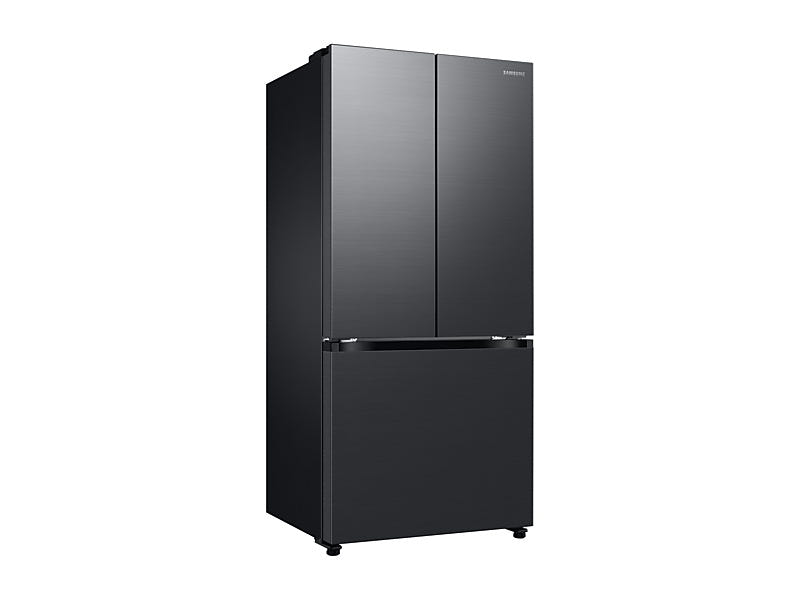 Samsung RF18A5101MT Counter Depth French Door Refrigerator, 33 inch Width, ENERGY STAR Certified, 18 cu. ft. Capacity, Counter Depth, Ice Dispenser (Freezer Located), Black Caviar Matt colour, Twin Cooling Plus™