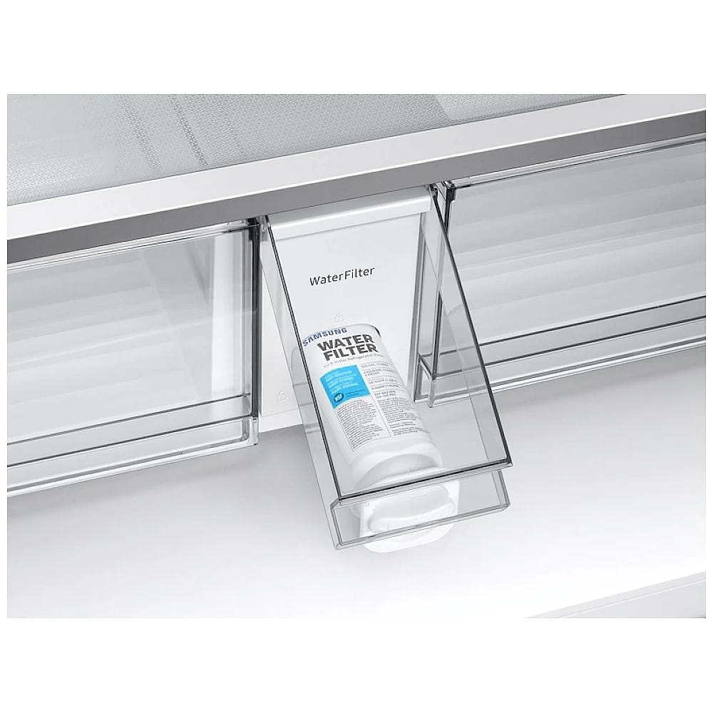 Samsung Bespoke RF23BB8600QLAA Counter Depth French Door Refrigerator, 36 inch Width, ENERGY STAR Certified, 22.8 cu. ft. Capacity, Counter Depth, Water Dispenser (Interior), Ice Dispenser (Freezer Located), Stainless Steel colour