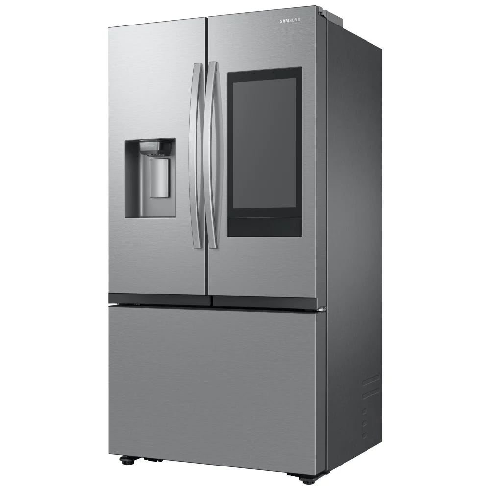 Samsung RF27CG5900SRAC Counter Depth French Door Refrigerator, 36 inch Width, ENERGY STAR Certified, 26 cu. ft. Capacity, Counter Depth, Water Dispenser (Exterior), Ice Dispenser (Thru Door), Stainless Steel colour Family Hub