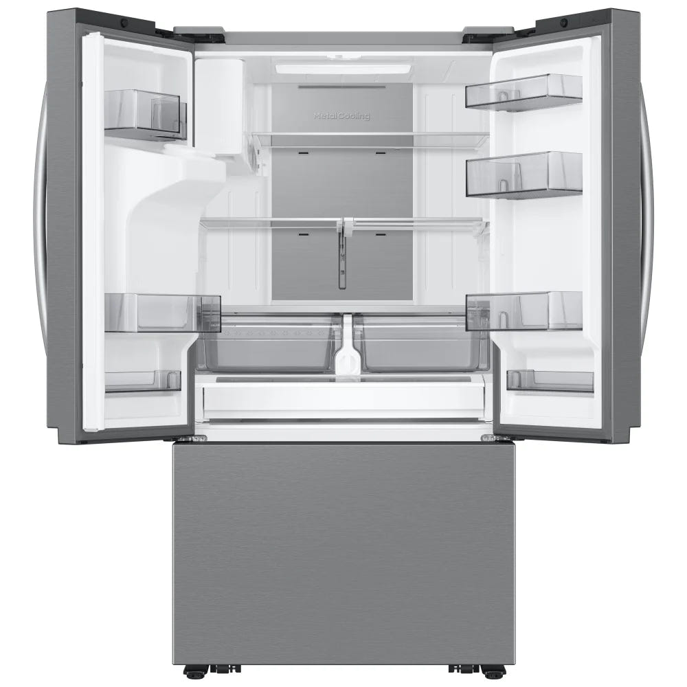 Samsung RF27CG5900SRAC Counter Depth French Door Refrigerator, 36 inch Width, ENERGY STAR Certified, 26 cu. ft. Capacity, Counter Depth, Water Dispenser (Exterior), Ice Dispenser (Thru Door), Stainless Steel colour Family Hub