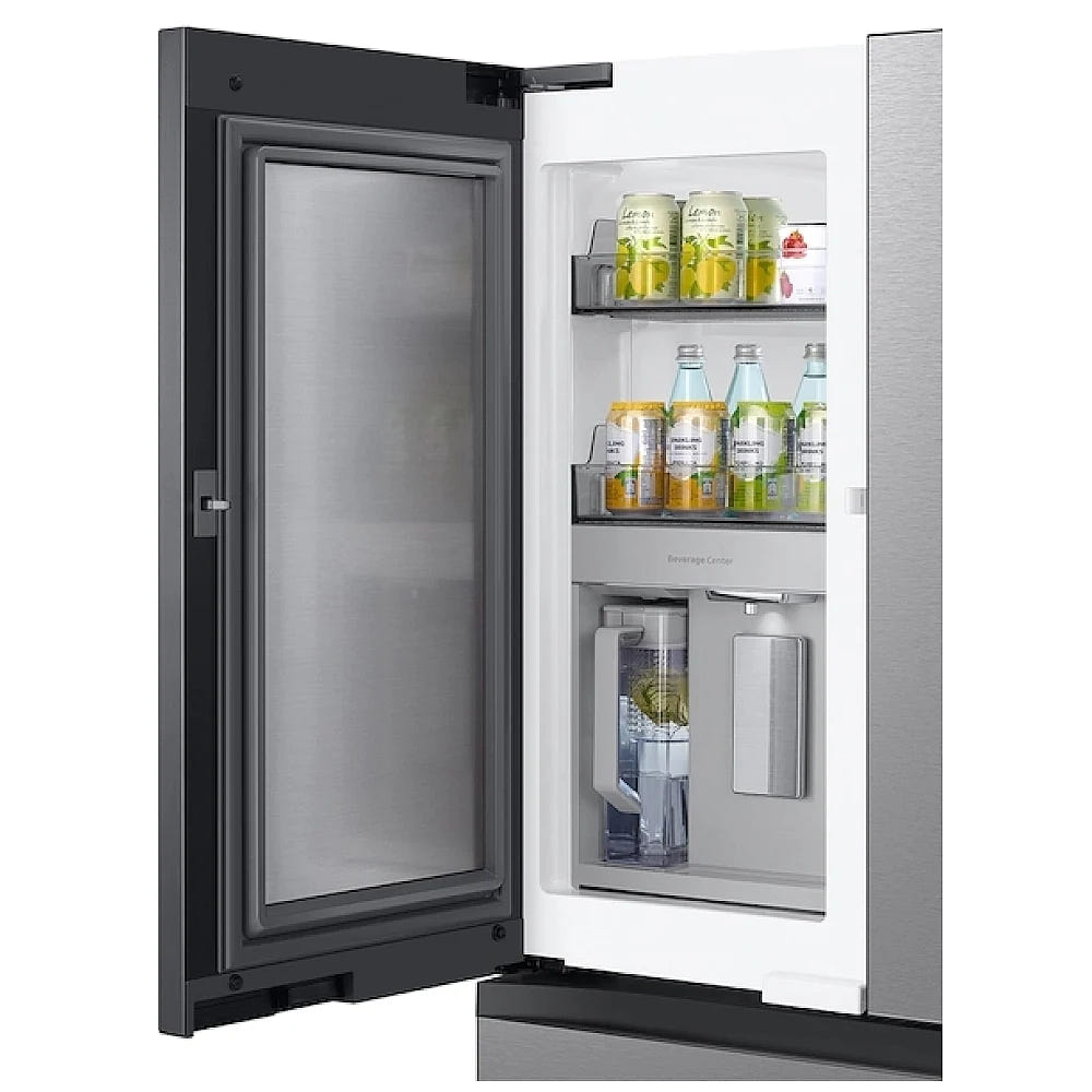 Samsung Bespoke RF29BB8600QLAA French Door Refrigerator, 36 inch Width, ENERGY STAR Certified, 28.8 cu. ft. Capacity, Water Dispenser (Interior), Ice Dispenser (Freezer Located), Stainless Steel colour Beverage Center,