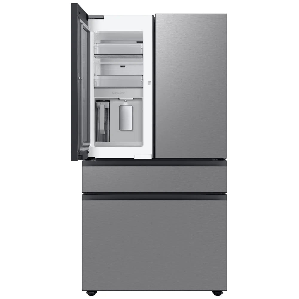 Samsung Bespoke RF29BB8600QLAA French Door Refrigerator, 36 inch Width, ENERGY STAR Certified, 28.8 cu. ft. Capacity, Water Dispenser (Interior), Ice Dispenser (Freezer Located), Stainless Steel colour Beverage Center,