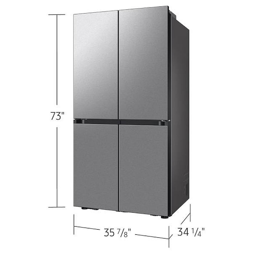 Samsung Bespoke RF29DB9600QLAA French Door Refrigerator, 36 inch Width, ENERGY STAR Certified, 29 cu. ft. Capacity, Custom Panel Ready, Water Dispenser (Interior), Ice Dispenser (Freezer Located)