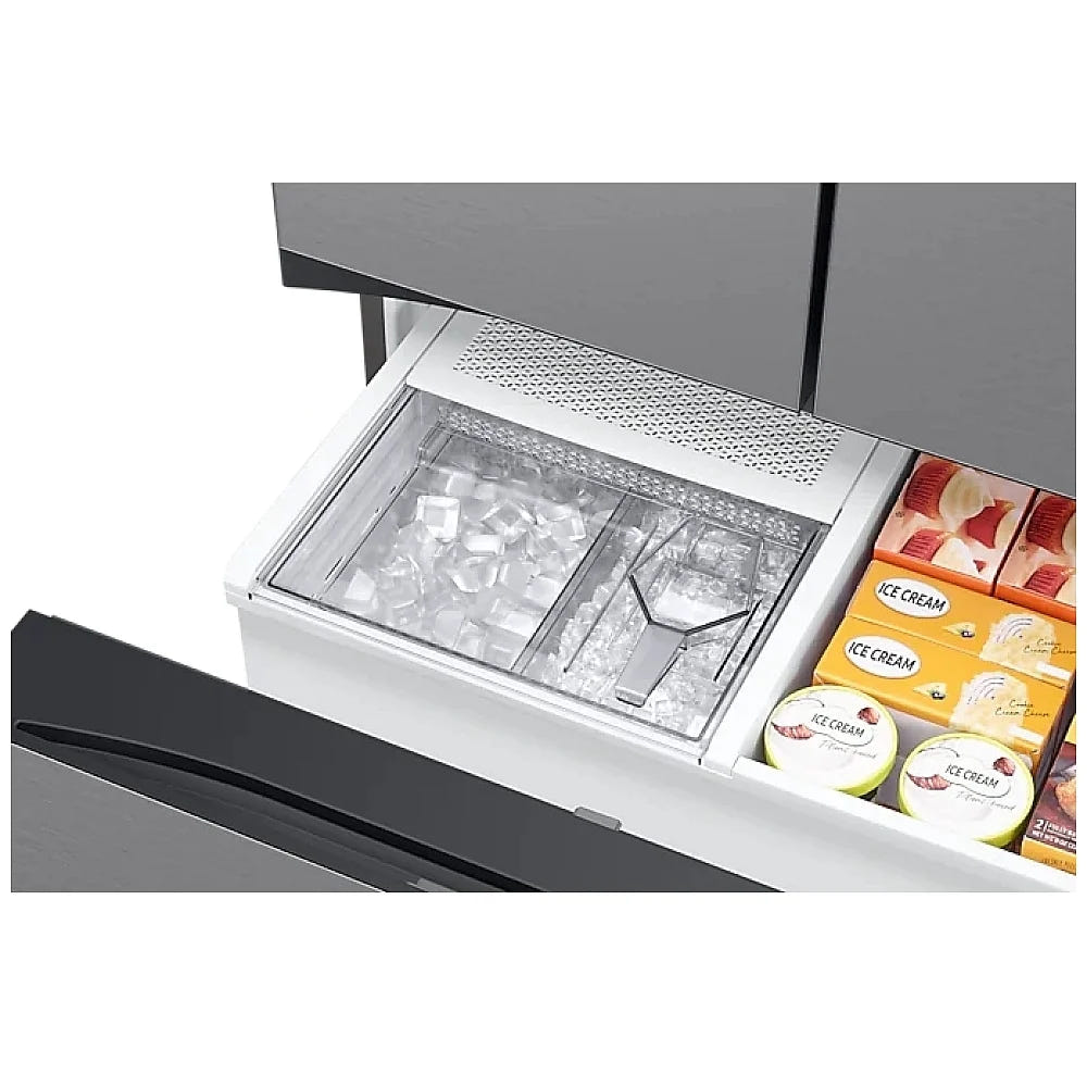 Samsung Bespoke RF30BB6200QLAA French Door Refrigerator, 36 inch Width, ENERGY STAR Certified, 30.1 cu. ft. Capacity, Water Dispenser (Interior), Ice Dispenser (Freezer Located), Stainless Steel colour