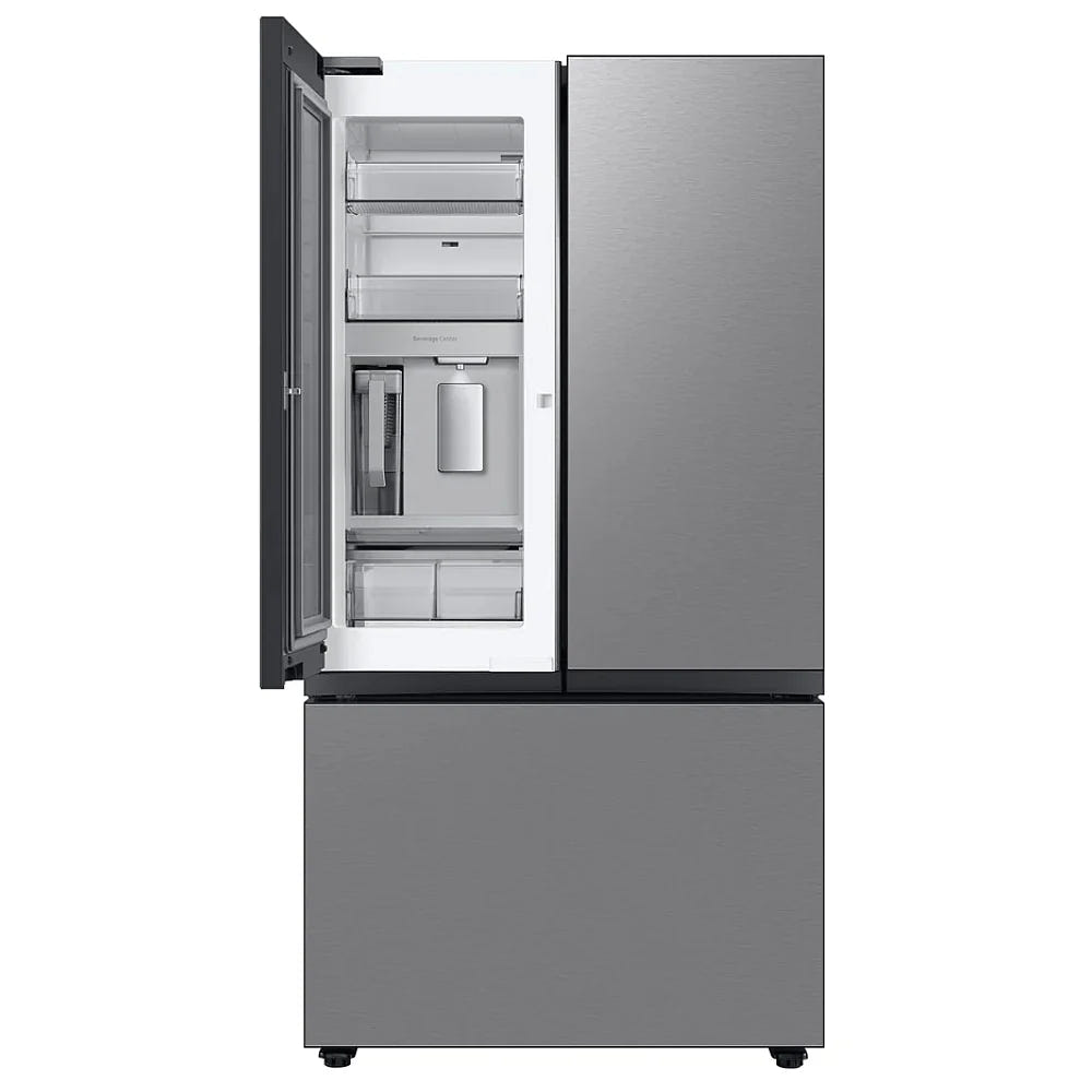 Samsung Bespoke RF30BB6600QLAA French Door Refrigerator, 36 inch Width, ENERGY STAR Certified, 30.1 cu. ft. Capacity, Water Dispenser (Interior), Ice Dispenser (Freezer Located), Stainless Steel colour Beverage Center