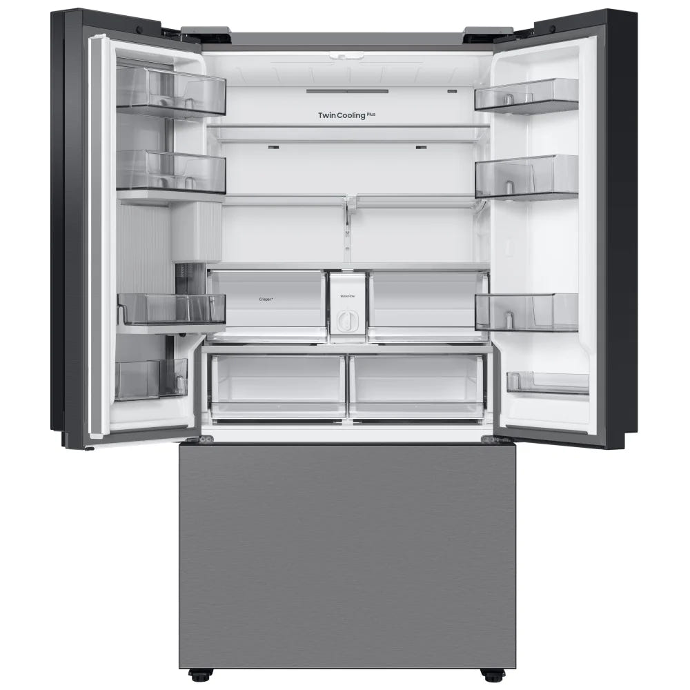Samsung Bespoke RF30BB6600QLAA French Door Refrigerator, 36 inch Width, ENERGY STAR Certified, 30.1 cu. ft. Capacity, Water Dispenser (Interior), Ice Dispenser (Freezer Located), Stainless Steel colour Beverage Center