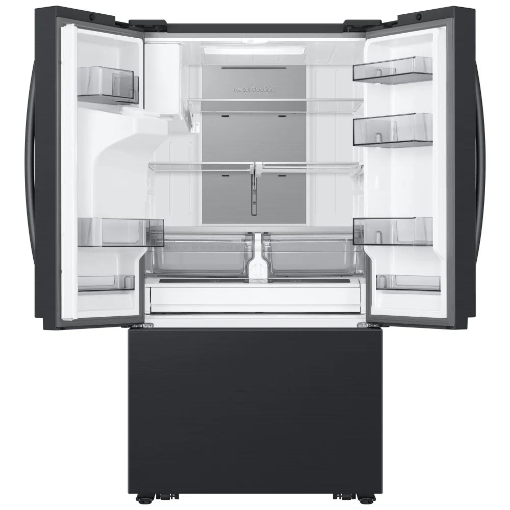 Samsung RF32CG5400MTAA French Door Refrigerator, 36 inch Width, ENERGY STAR Certified, 31 cu. ft. Capacity, Ice Dispenser (Freezer Located), Black Matte Steel colour
