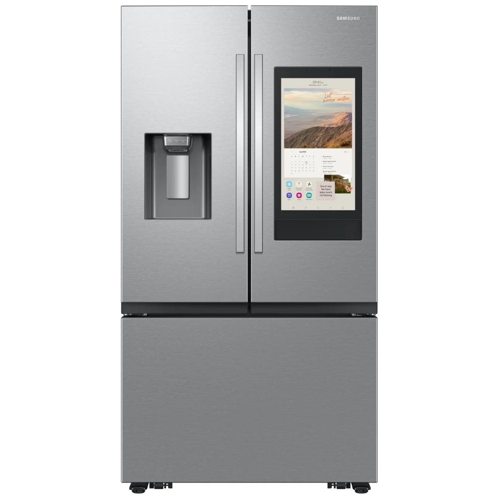 Samsung RF32CG5900SRAC French Door Refrigerator, 36 inch Width, ENERGY STAR Certified, 31 cu. ft. Capacity, Water Dispenser (Exterior), Ice Dispenser (Thru Door), Stainless Steel colour Family Hub