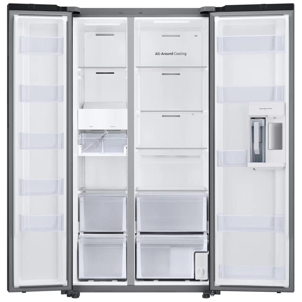 Samsung Bespoke RS23CB760012AA Side by Side Refrigerator, 36 inch Width, ENERGY STAR Certified, Counter Depth, Ice Dispenser (Freezer Located), Water Dispenser (Interior), 22.6 cu. ft. Capacity