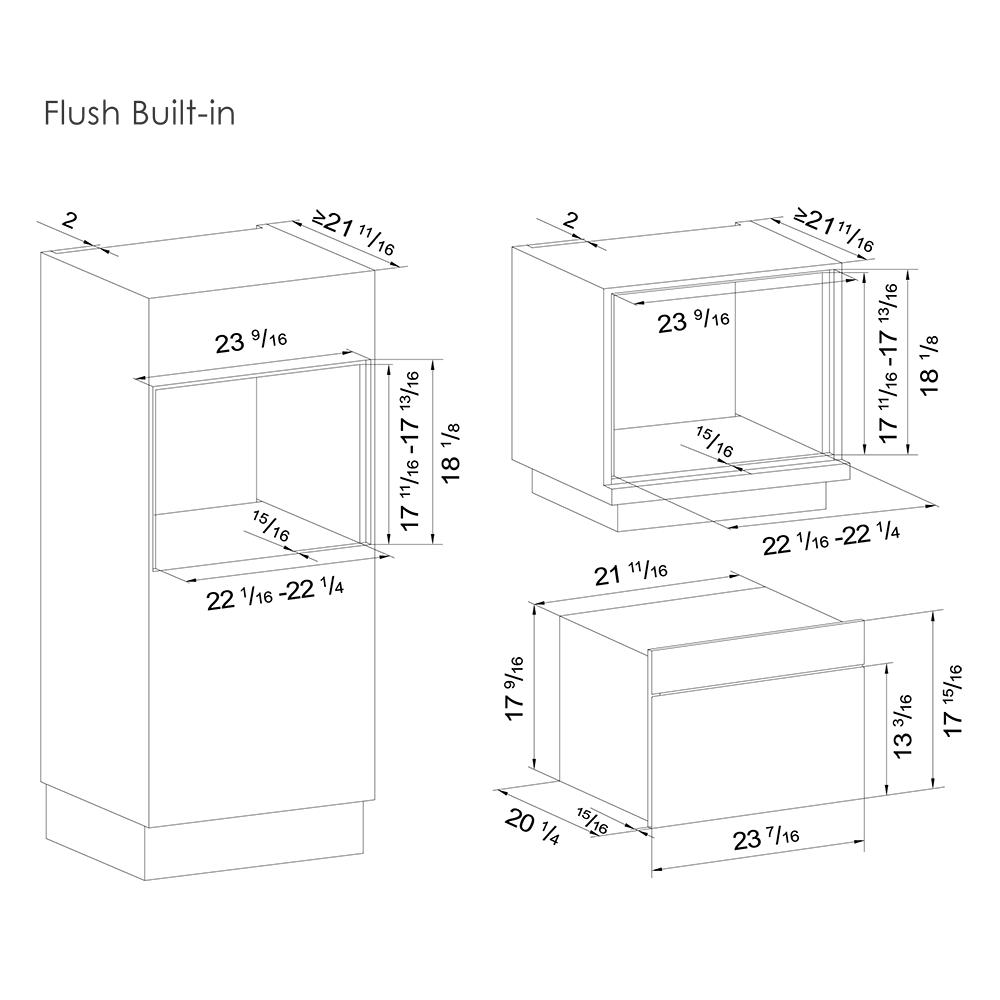SCD42-C2T 丨 24‘’ Single Wall Oven