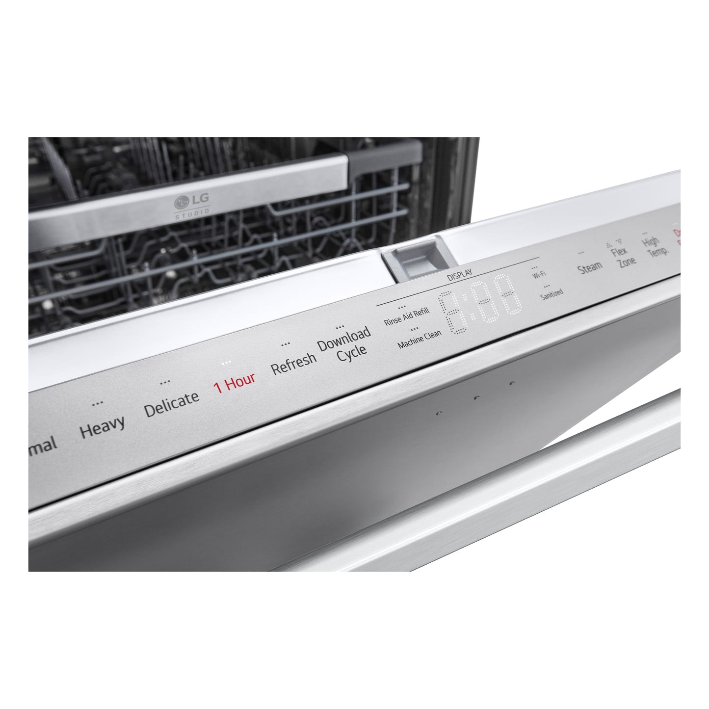 LG STUDIO Top Control Smart Dishwasher with 1-Hour Wash & Dry, QuadWash Pro™, TrueSteam® and Dynamic Heat Dry™ SDWB24S3