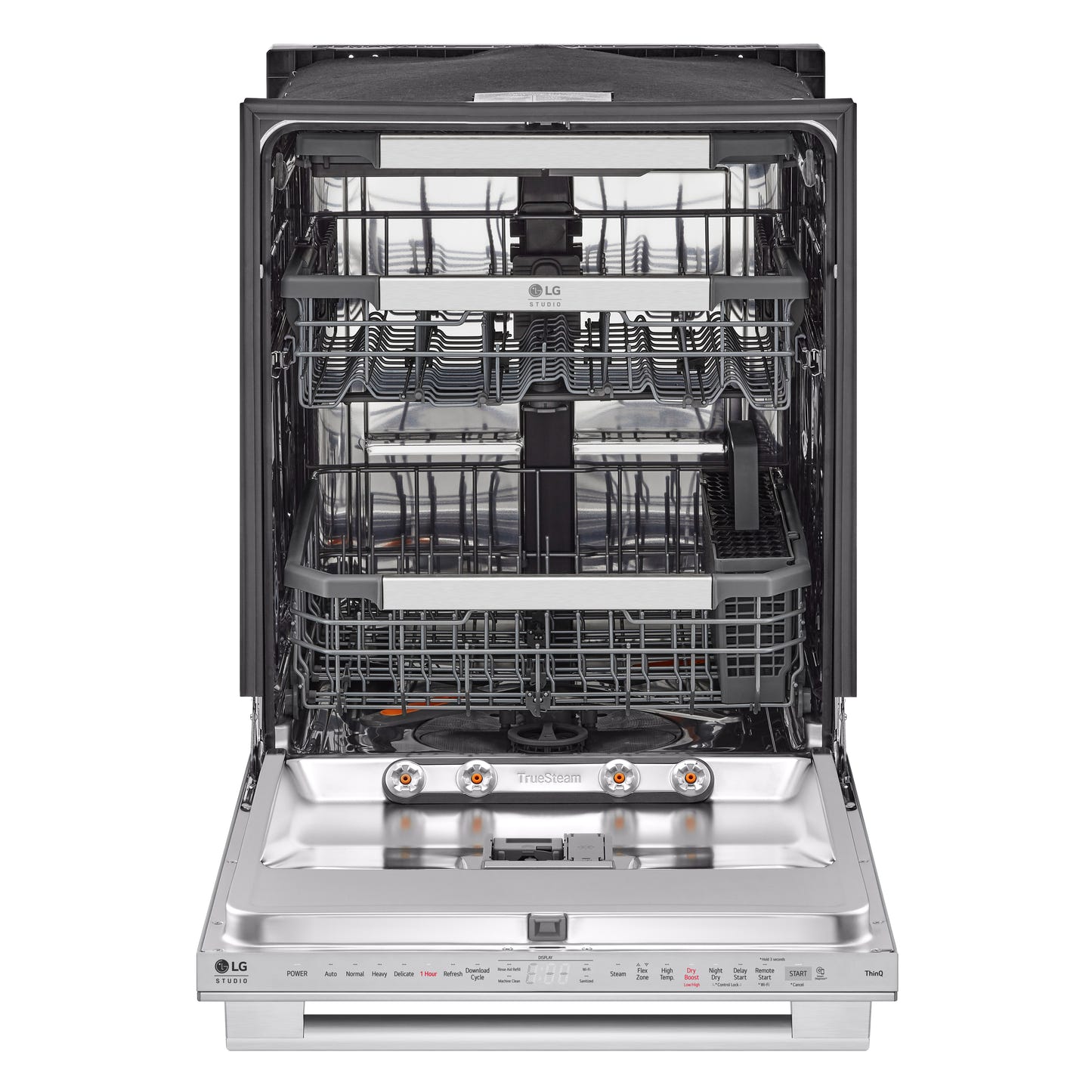 LG STUDIO Top Control Smart Dishwasher with 1-Hour Wash & Dry, QuadWash Pro™, TrueSteam® and Dynamic Heat Dry™ SDWB24S3