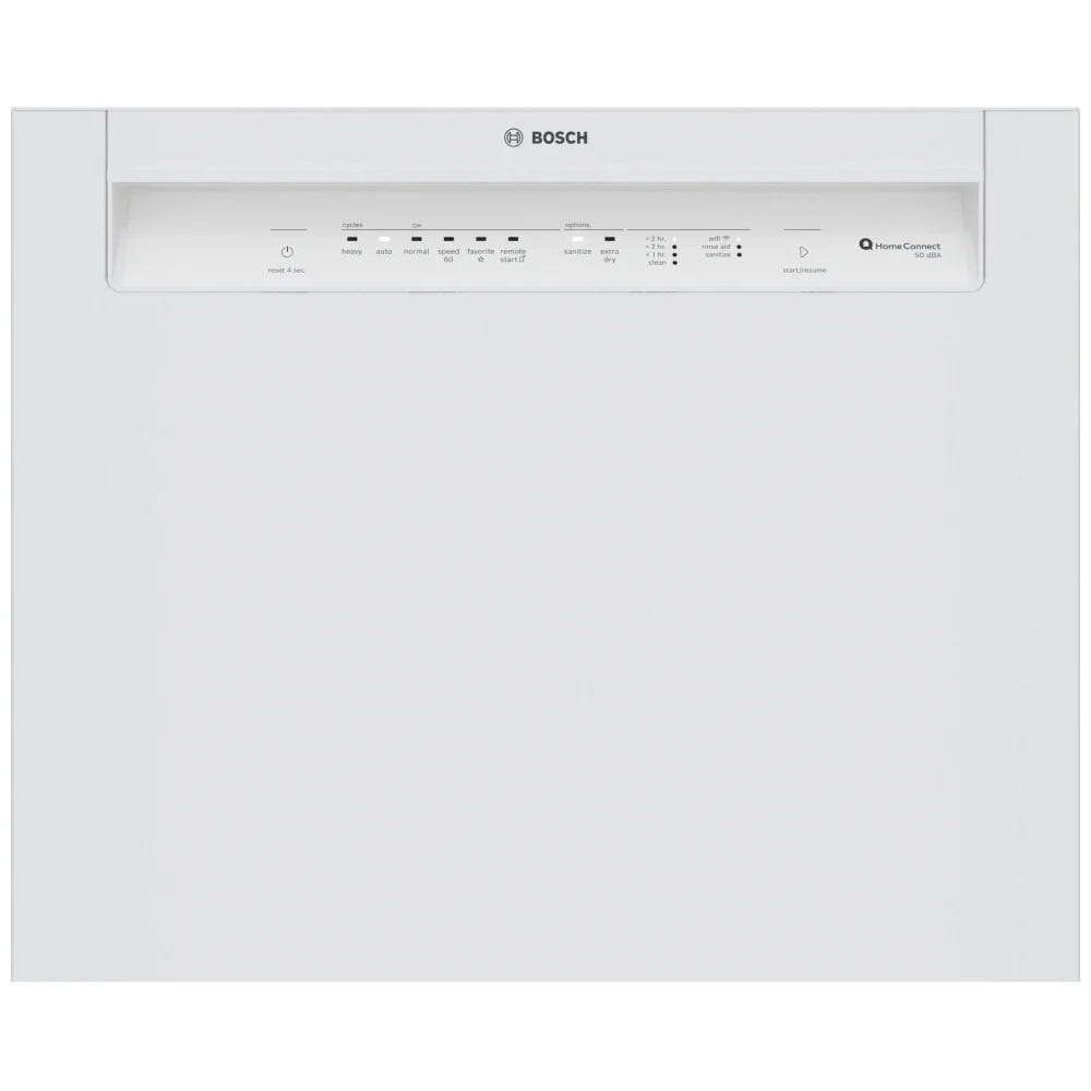 Bosch 100 Series Dishwasher 24" White SHE3AEM2N - Front