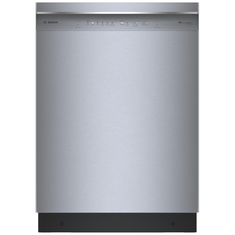 Bosch 300 Series Dishwasher, 24" Brushed Steel Anti-Fingerprint SHE53C85N