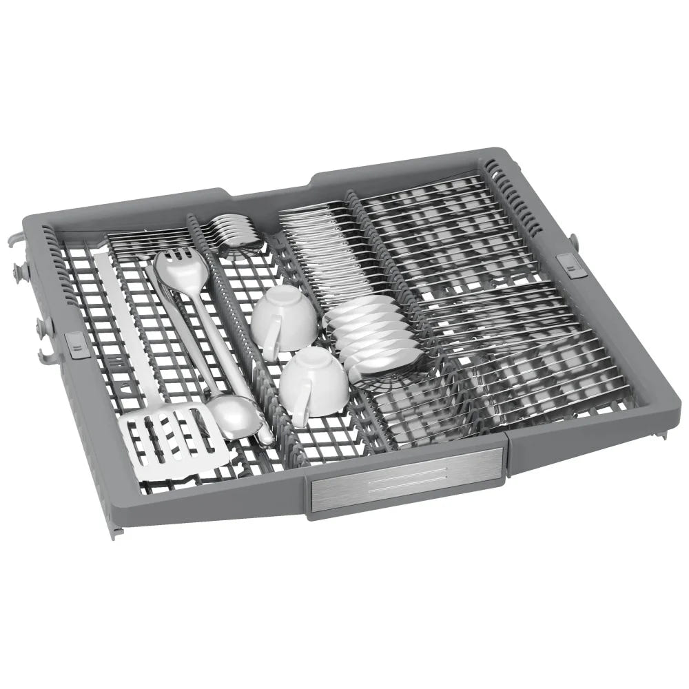 Bosch 800 Series SHE78D75UC Dishwasher, 24 inch Exterior Width, 42 dB Decibel Level, Full Console, Stainless Interior, 5 Wash Cycles, 15 Capacity (Place Settings), 3 Loading Racks, Wifi Enabled, Stainless Steel colour