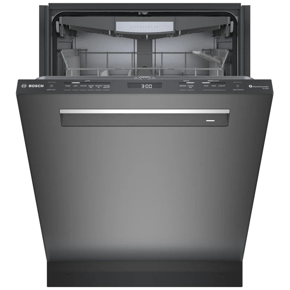 800 Series, Dishwasher, 24'', Brushed black steel anti-fingerprint SHP78CM4N