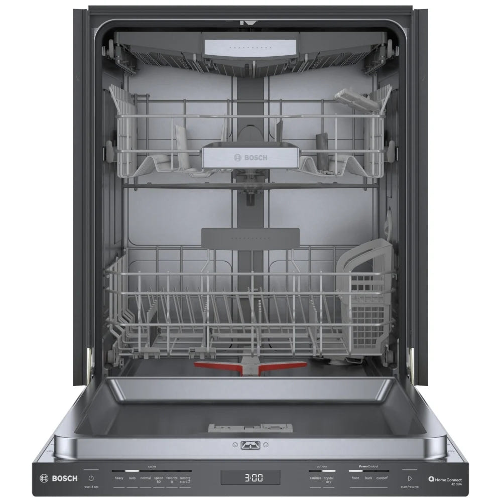 800 Series, Dishwasher, 24'', Brushed black steel anti-fingerprint SHP78CM4N