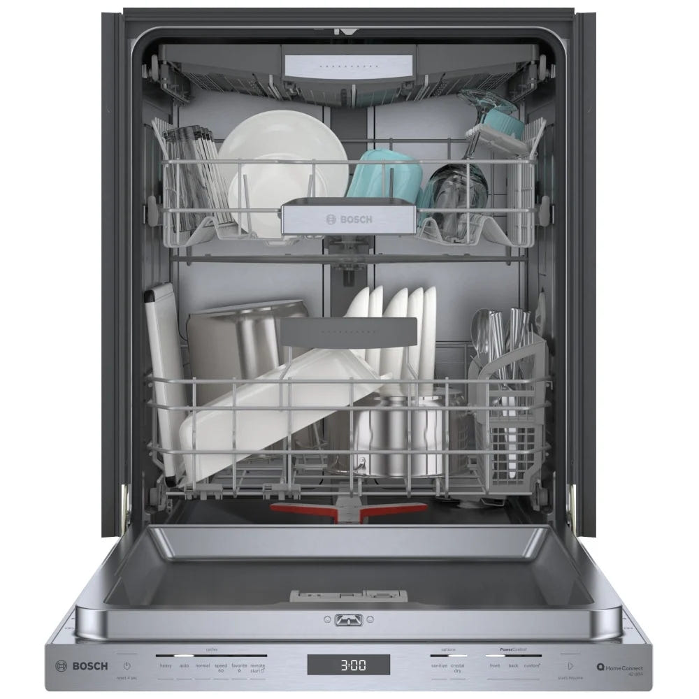 800 Series, Dishwasher, 24'', Brushed steel anti-fingerprint SHP78CM5N