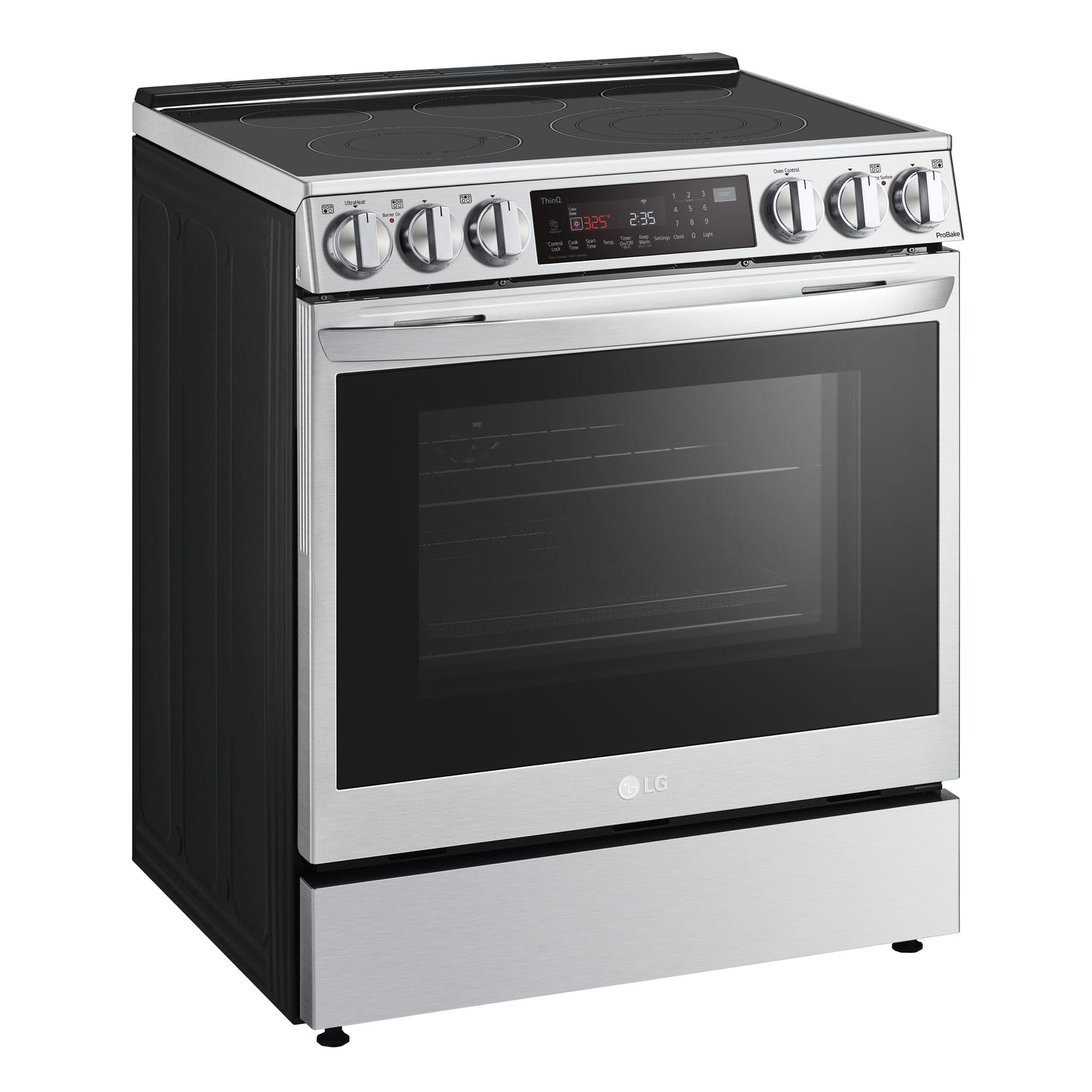 6.3 cu ft. Smart Wi-Fi Enabled ProBake Convection® InstaView™ Electric Slide-in Ranges with Air Fry LSEL6335F