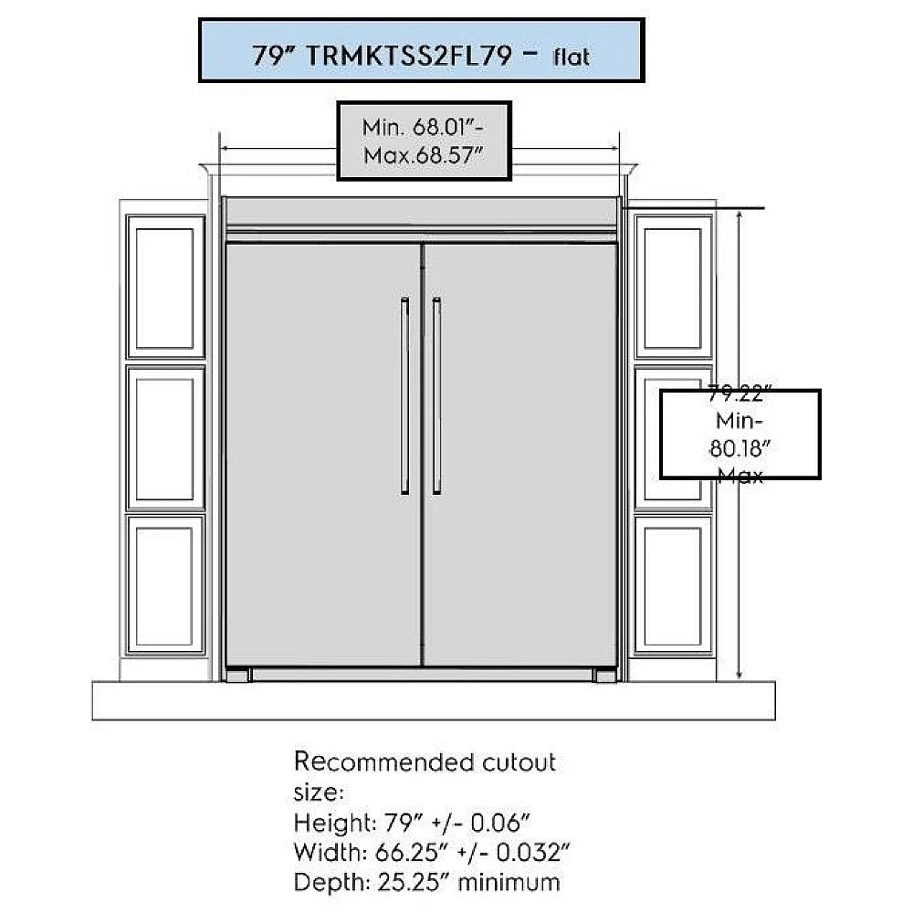 Electrolux TRMKTSS2FL79 Refrigerator / Freezer Trim Kit