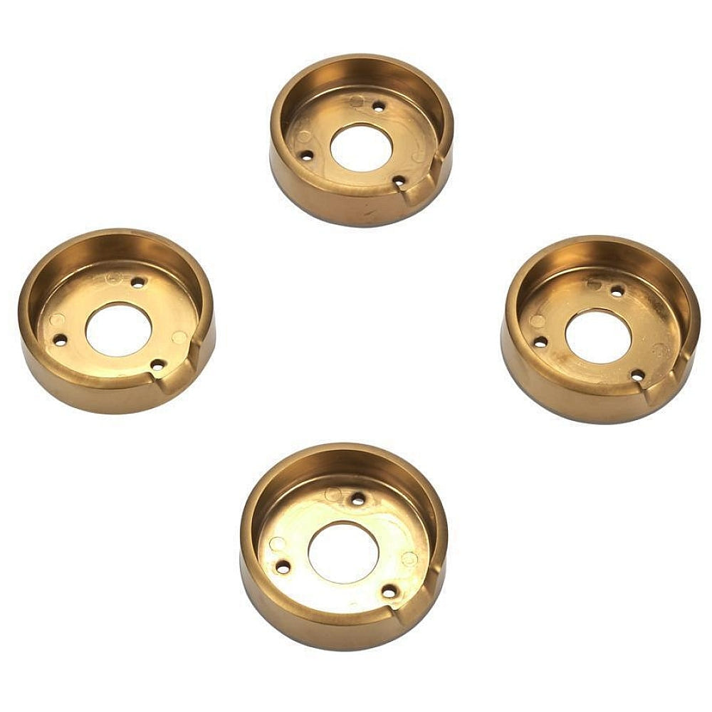 JennAir W11323068 Range Brass Knob Bezels Set (4)