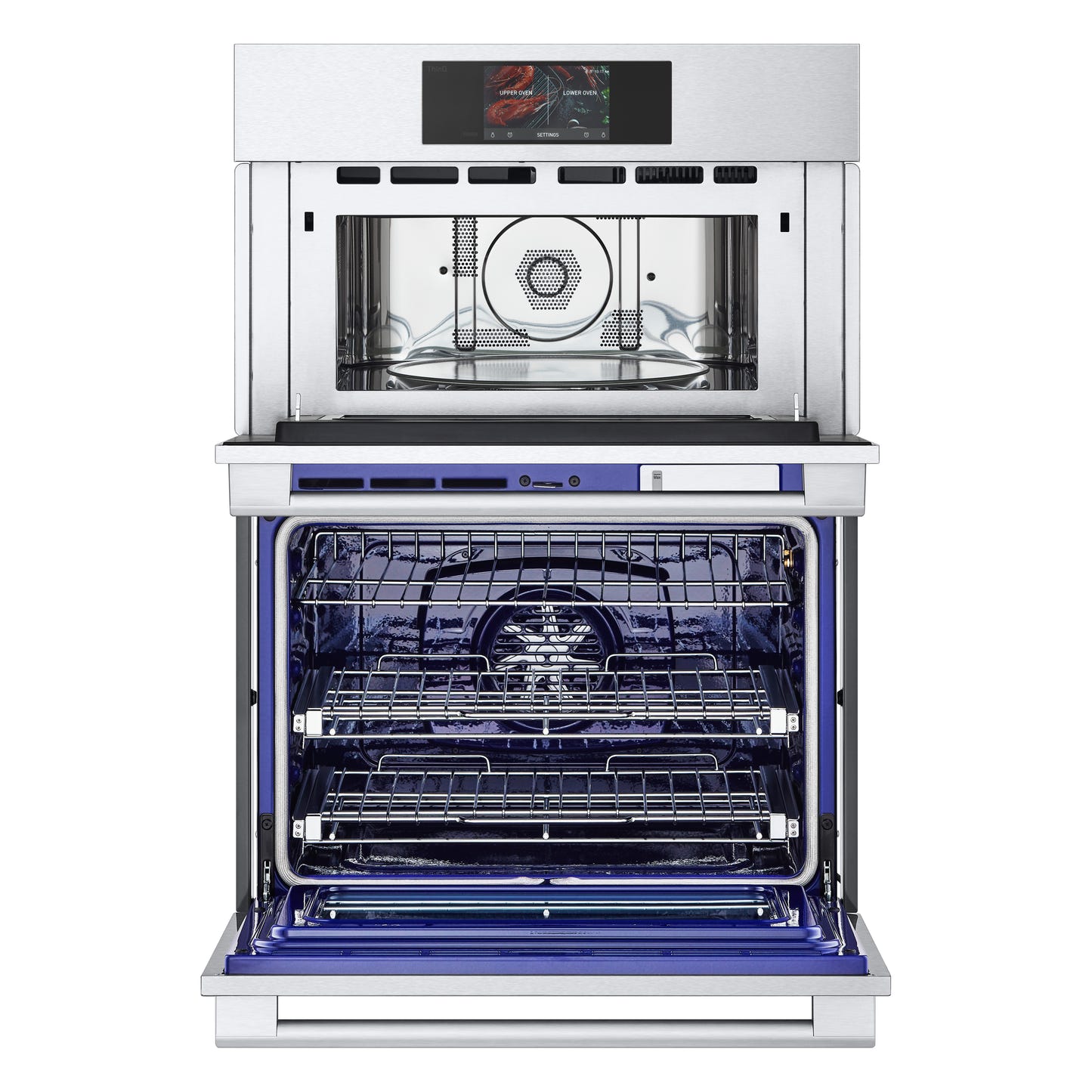 LG STUDIO 1.7/4.7 cu. ft. Combination Double Wall Oven with Air Fry WCES6428F