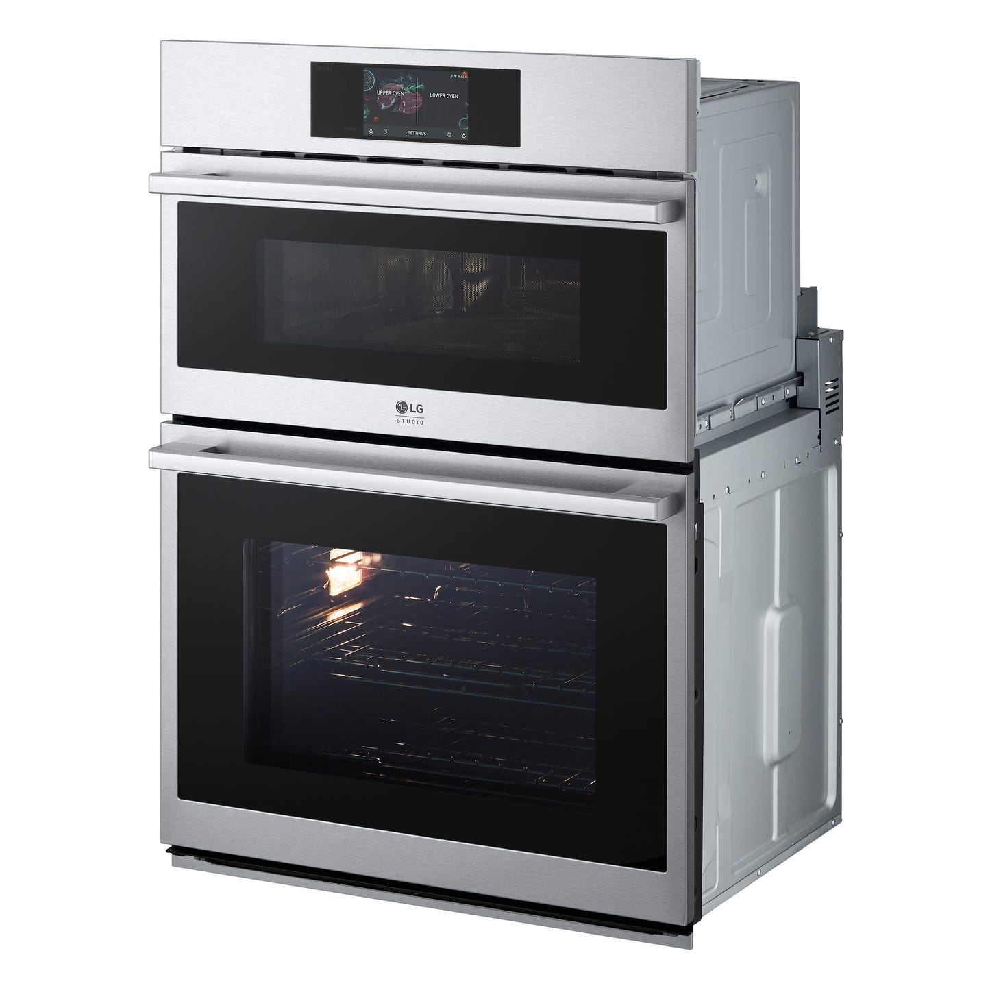 LG STUDIO 1.7/4.7 cu. ft. Combination Double Wall Oven with Air Fry WCES6428F