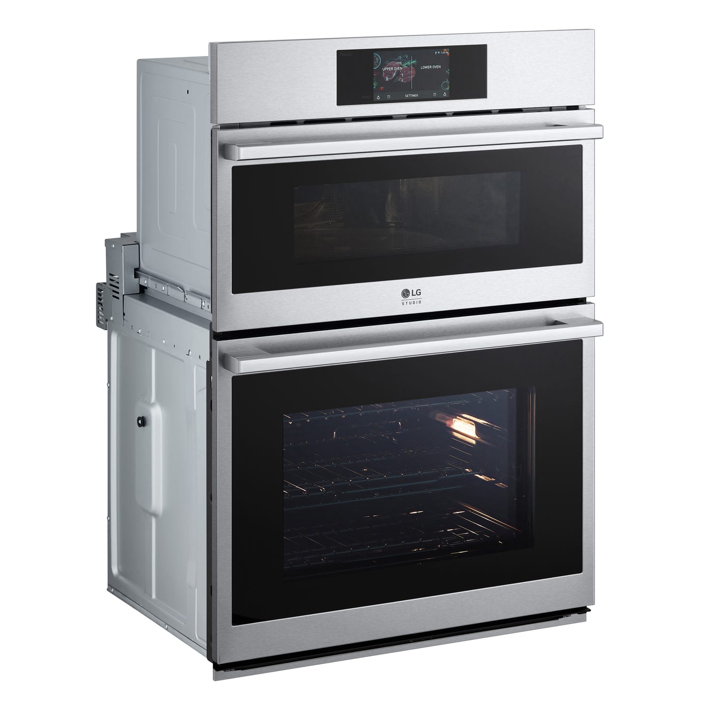 LG STUDIO 1.7/4.7 cu. ft. Combination Double Wall Oven with Air Fry WCES6428F