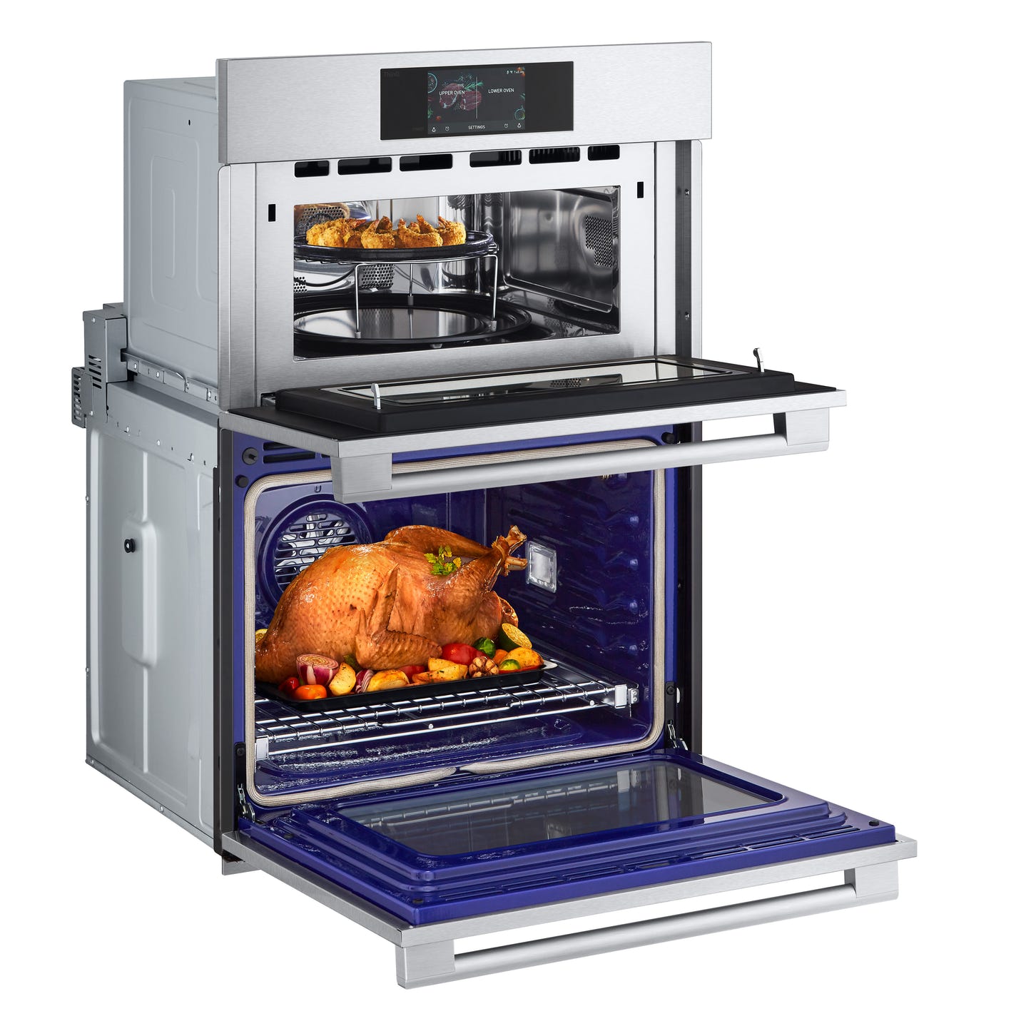 LG STUDIO 1.7/4.7 cu. ft. Combination Double Wall Oven with Air Fry WCES6428F